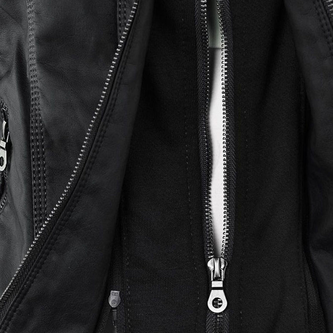 Selina | Waterproof Hooded Leather Jacket for Women