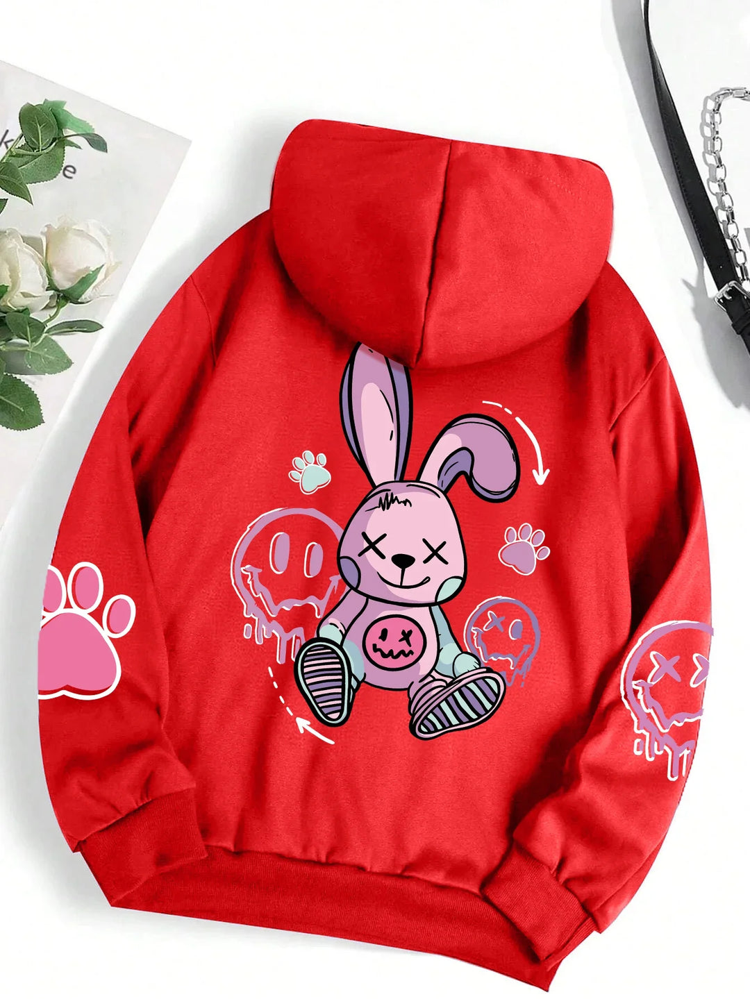 Zoe – Kawaii Rebel Bunny Hoodie