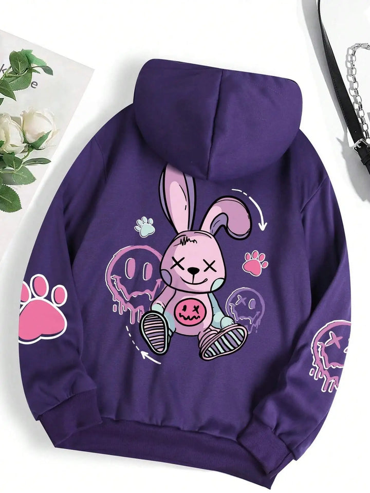 Zoe – Kawaii Rebel Bunny Hoodie