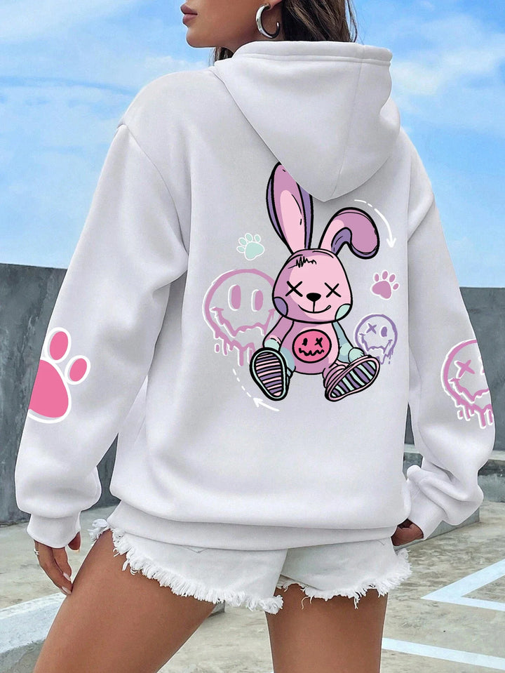 Zoe – Kawaii Rebel Bunny Hoodie