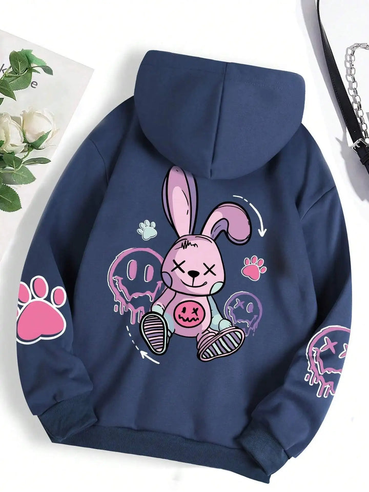 Zoe – Kawaii Rebel Bunny Hoodie