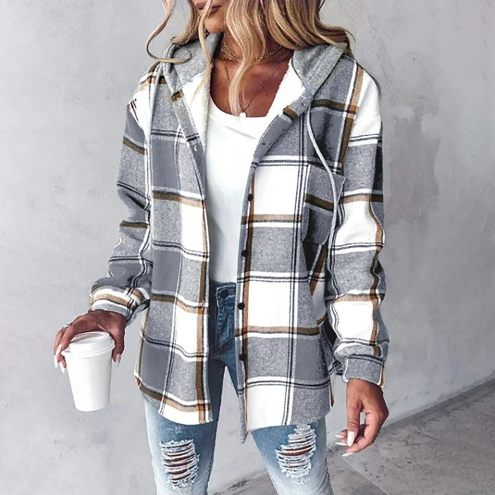 Veronica - Cozy Plaid Jacket