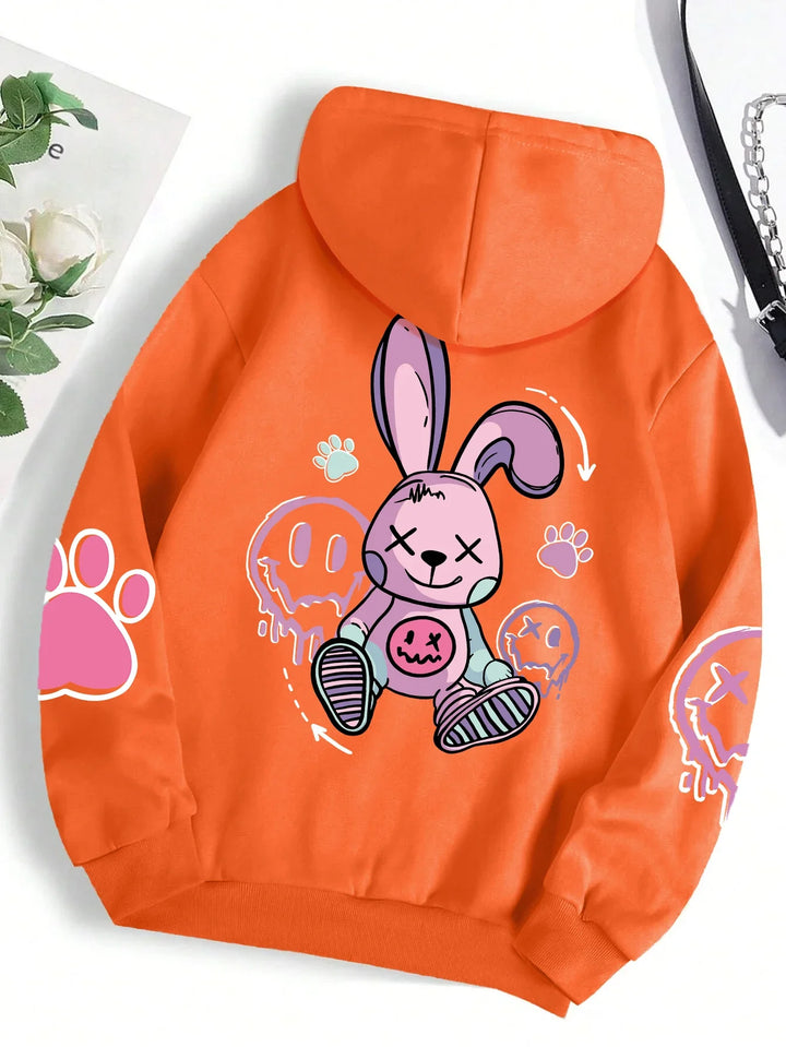 Zoe – Kawaii Rebel Bunny Hoodie