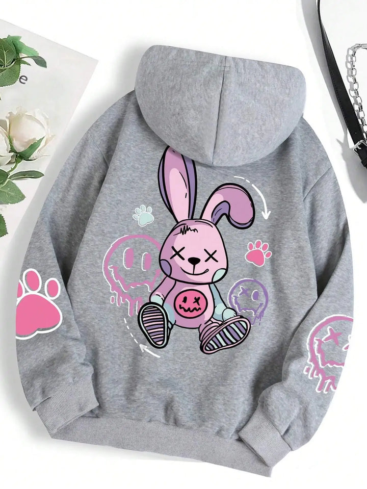 Zoe – Kawaii Rebel Bunny Hoodie