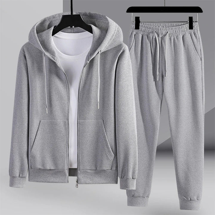 Sergio - Cozy waffle knit lounge set for men